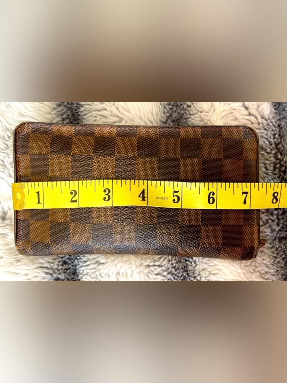 Louis Vuitton Brown Damier Ebene Zip Wallet - Picture 15 of 16